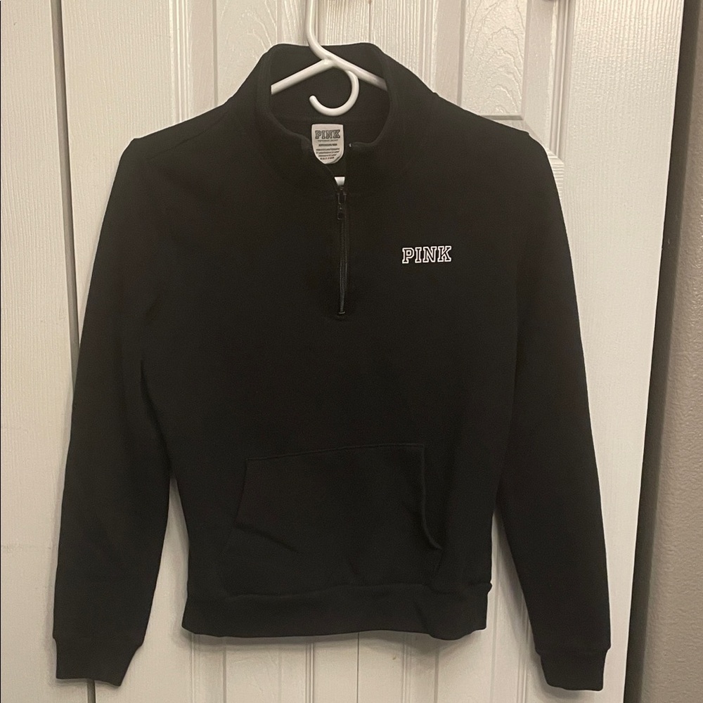 PINK Victoria's Secret Men's Black Zip-Up Sweater